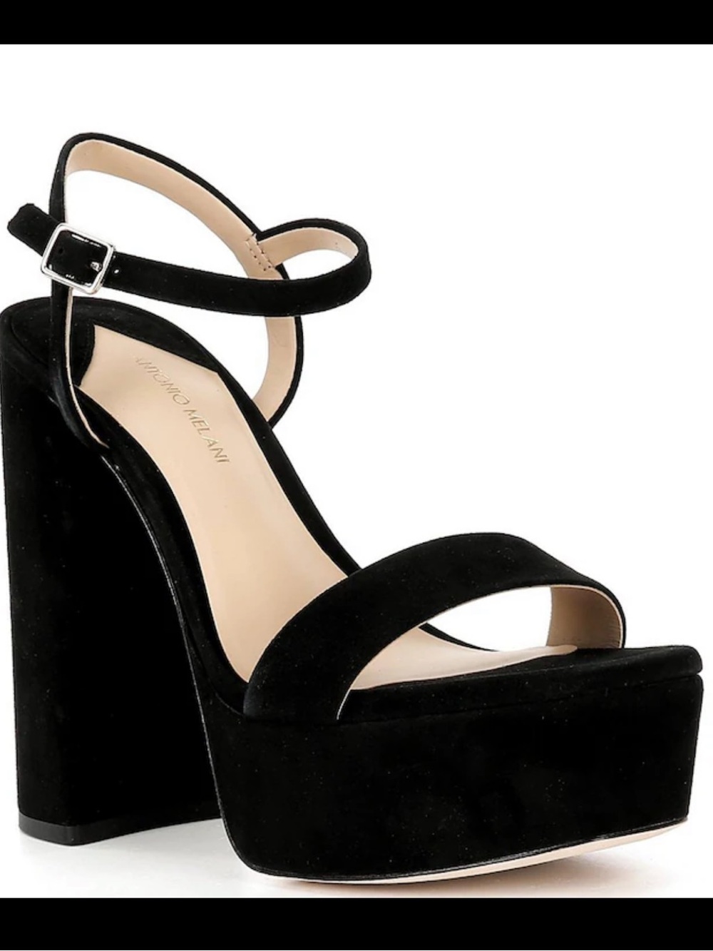 Antonio Melani Seena Suede Platform Dress Sandals Sz 8 NWOB